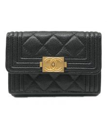 CHANEL（シャネル）の古着「3つ折り財布」｜ブラック