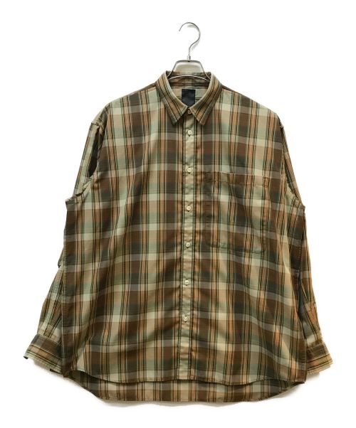 DAIWA PIER39（ダイワ ピア39）DAIWA PIER39 (ダイワ ピア39) TECH REGULAR COLLAR SHIRTS ブラウン サイズ:記載無しの古着・服飾アイテム