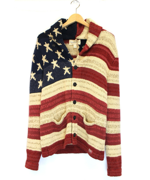 中古 古着通販 Denim Supply Ralph Lauren デニムアンドサプライ ラルフローレン 星条旗ショールカラーカーディガン レッド ブルー サイズ 下記参照 ブランド 古着通販 トレファク公式 Trefac Fashion