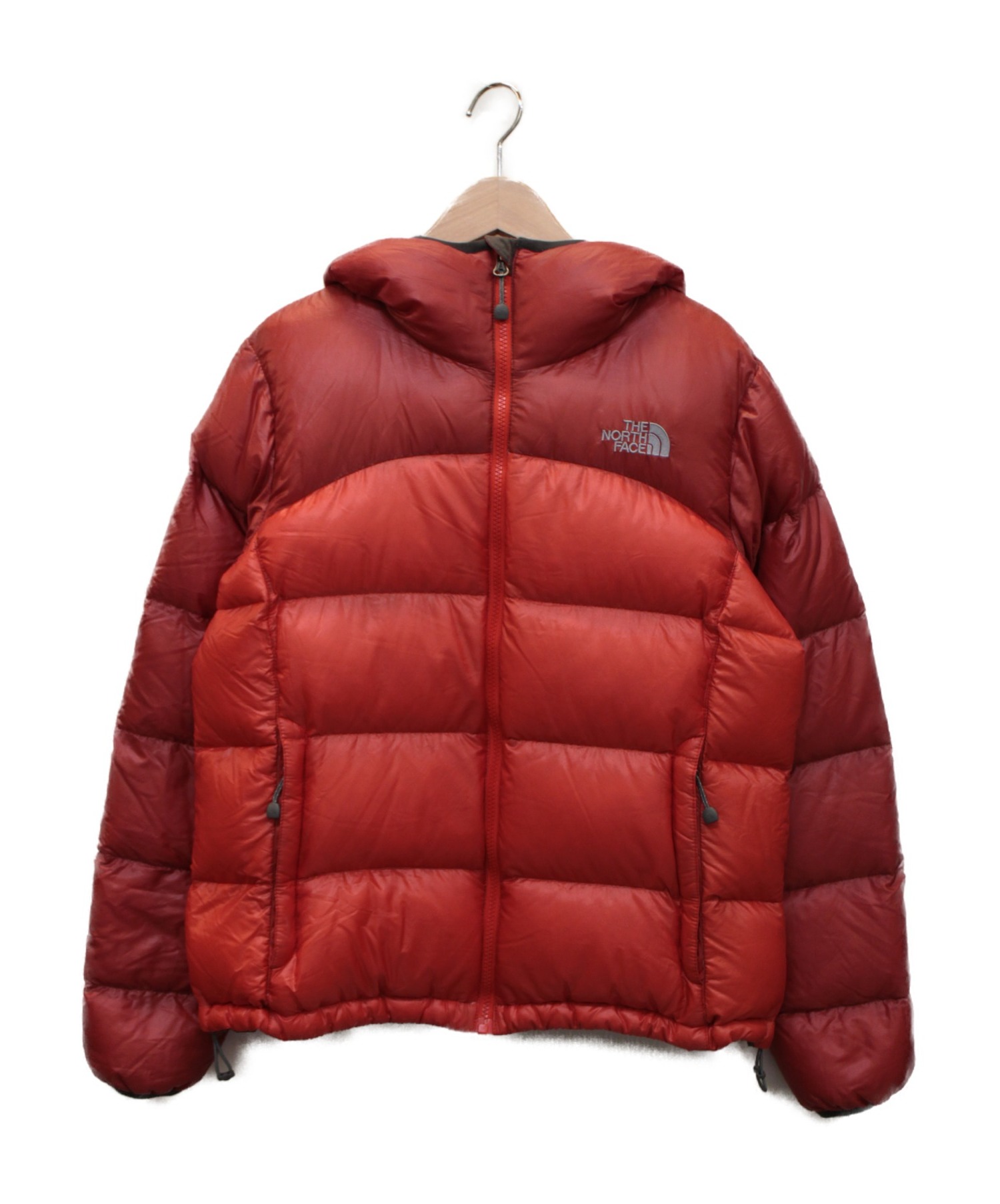 THE NORTH FACE ノースフェイス ロングダウンジャケット レッド L