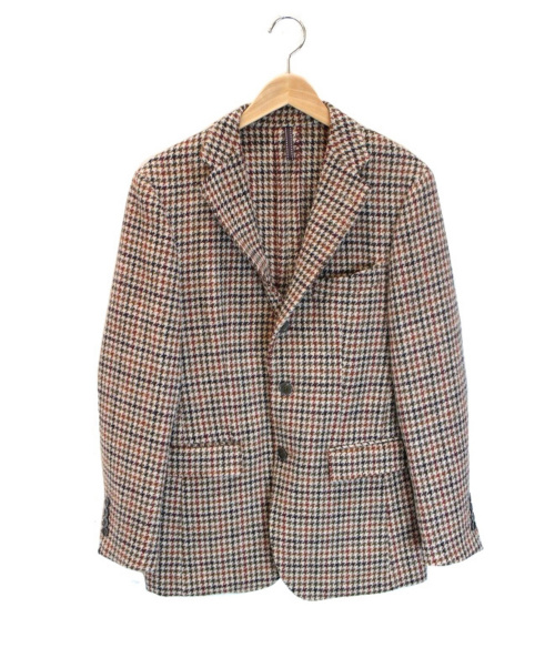 中古 古着通販 Teijin Mens Shop テイジンメンズショップ ツイードテーラードジャケット ベージュ サイズ 48 Harris Tweed ブランド 古着通販 トレファク公式 Trefac Fashion