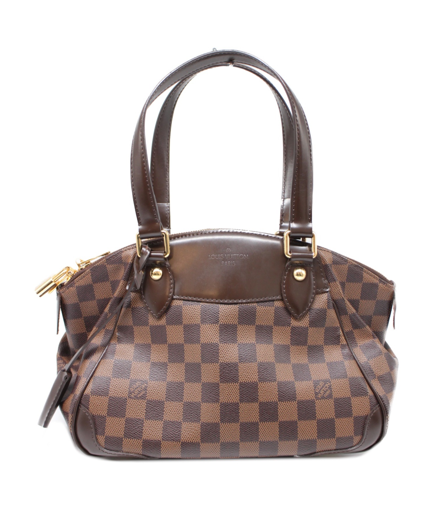 中古 古着通販 Louis Vuitton ルイ ヴィトン ヴェローナpm ハンドバッグ ブラウン サイズ Pm ダミエ N Du1104 カデナ キー付属 ブランド 古着通販 トレファク公式 Trefac Fashion