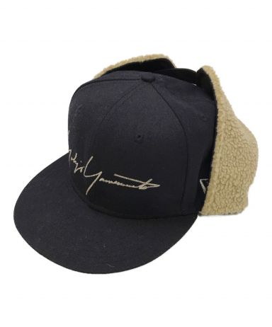 【中古・古着通販】YOHJI YAMAMOTO × NEW ERA (ヨウジヤマモト × ニューエラ) DOG EAR CAP/フライトハット  ネイビー×ベージュ サイズ:7 5/8（60.6cm）｜ブランド・古着通販 トレファク公式【TREFAC FASHION】スマホサイト