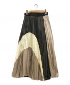 UNITED TOKYOユナイテッドトーキョー）の古着「カラードプリーツスカート」｜ベージュ