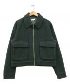 apartment Threeアパートメントスリー）の古着「Cropped Jacket」｜グリーン