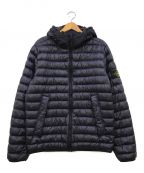 STONE ISLANDストーンアイランド）の古着「GARMENT DYED DOWN HOODED JACKET」｜ネイビー