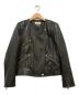 ISABEL MARANT ETOILE（イザベルマランエトワール）の古着「LEATHER JACKET ダブルライダース ラムレザージャケット」｜ブラック