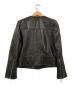 ISABEL MARANT ETOILE (イザベルマランエトワール) LEATHER JACKET ダブルライダース ラムレザージャケット ブラック サイズ:34：10000円