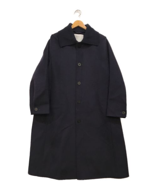 OVERCOAT（オーバーコート）OVERCOAT (オーバーコート) DARTED DOLMAN SLEEVE OVERCOAT. ネイビーの古着・服飾アイテム