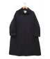 OVERCOAT（オーバーコート）の古着「DARTED DOLMAN SLEEVE OVERCOAT.」｜ネイビー