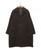 AURALEEオーラリー）の古着「DOUBLE CLOTH LIGHT MELTON SOUTIEN COLLAR COAT」｜ブラウン