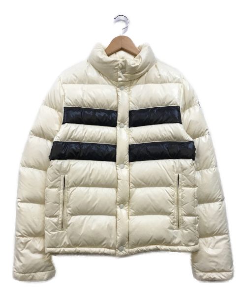 MONCLER（モンクレール）MONCLER (モンクレール) THOMAS ダウンジャケット オフホワイト×ブラック サイズ:1の古着・服飾アイテム