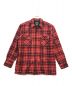 PENDLETON（ペンドルトン）の古着「ウールチェックオープンカラーシャツ」｜レッド