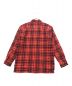 PENDLETON (ペンドルトン) ウールチェックオープンカラーシャツ レッド サイズ:M：4800円