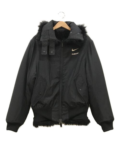 NIKE（ナイキ）NIKE (ナイキ) AMBUSH (アンブッシュ) Reversible Faux Fur Coat Jacket  ブラック サイズ:XSの古着・服飾アイテム