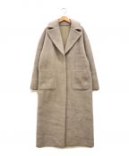 Ameriアメリ）の古着「BLANKET LIKE FAKE MOUTON COAT」｜ベージュ