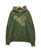 REMI RELIEFレミレリーフ）の古着「BCJC パーカー」｜グリーン