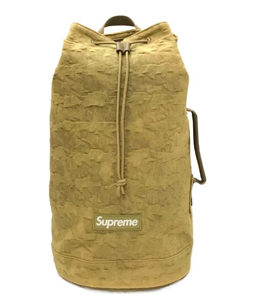 SUPREME（シュプリーム）SUPREME (シュプリーム) Fat Tip Jacquard Denim Backpack ベージュの古着・服飾アイテム