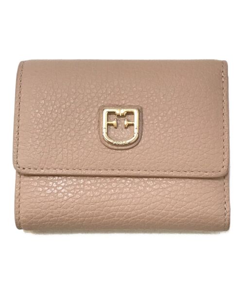 FURLA（フルラ）FURLA (フルラ) 3つ折りコンパクトウォレット ピンクの古着・服飾アイテム