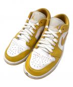 NIKEナイキ）の古着「AIR JORDAN 1 LOW white/pollen」｜イエロー×ホワイト