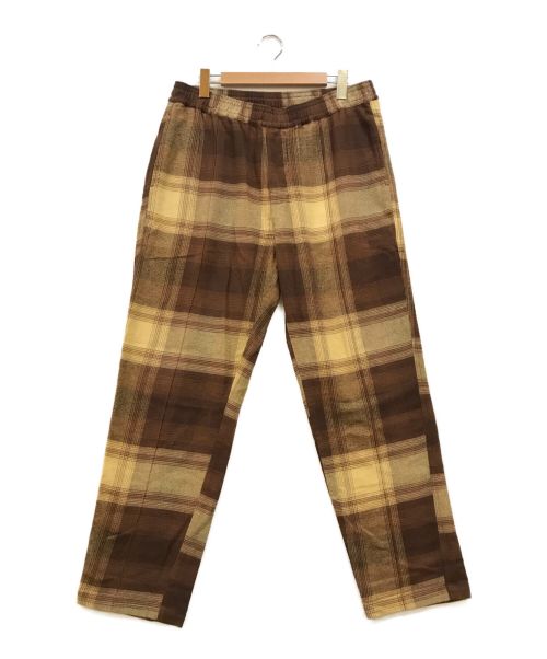 NOMA t.d.（ノーマティーディー）NOMA t.d. (ノーマティーディー) Ombre Plaid Pants ブラウン×ベージュ サイズ:3の古着・服飾アイテム