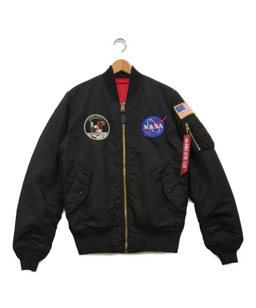 ALPHA（アルファ）ALPHA (アルファ) NASA APOLLO MA-1 ブラック サイズ:Lの古着・服飾アイテム