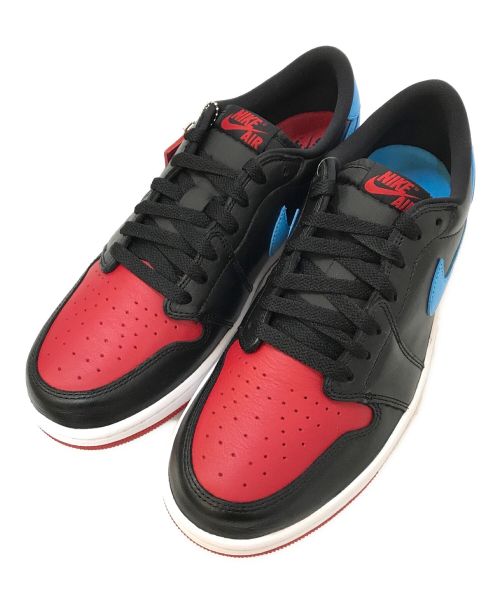 NIKE（ナイキ）NIKE (ナイキ) AIR JORDAN 1 RETRO LOW 'NC to Chi' ブラック×ブルー×レッド サイズ:28.5cm 未使用品の古着・服飾アイテム