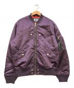 DIESELディーゼル）の古着「J-JAVIER JACKET MA-1ジャケット」｜パープル