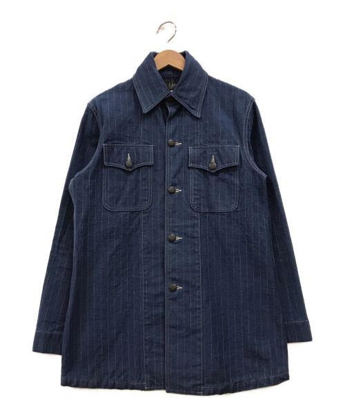 DALEE'S&CO（ダリーズ＆コー）DALEE'S&CO (ダリーズ＆コー) ストライプワークジャケット ブルー サイズ:15 1/2の古着・服飾アイテム