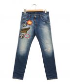 DSQUARED2ディースクエアード）の古着「MEDIUM RAMMENDO SKATER JEANS」｜インディゴ