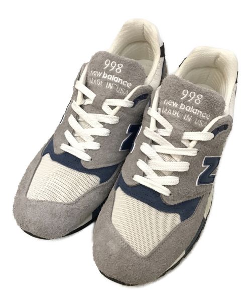 NEW BALANCE（ニューバランス）NEW BALANCE (ニューバランス) U998TA ローカットスニーカー グレー×ネイビー サイズ:30cmの古着・服飾アイテム