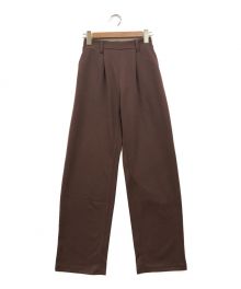 X-GIRL（エックスガール）の古着「WIDE TAPERED EASY PANTS」｜ブラウン