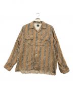 Needlesニードルズ）の古着「Classic Shirt Tencel Cloth Paisley print/クラシックシャツ テンセルクロス ペイズリープリント」｜ベージュ