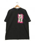 BACK CHANNELバックチャンネル）の古着「Rose Melle プリントTシャツ」｜ブラック