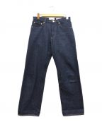 YAECAヤエカ）の古着「4-13W Denim Pants Straight/ストレートデニム 4-13WW」｜インディゴ