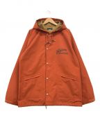 WEST RIDEウエストライド）の古着「CYCLE HOODIE WINDBREAKER」｜オレンジ