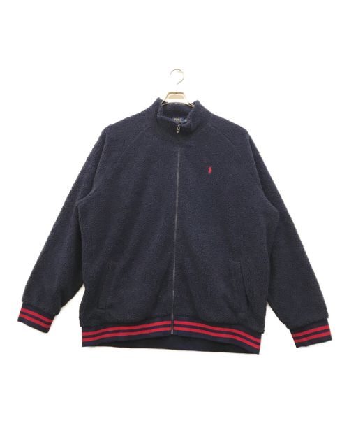 POLO RALPH LAUREN（ポロ・ラルフローレン）POLO RALPH LAUREN (ポロ・ラルフローレン) Zipped pile jacket ネイビー サイズ:XXLの古着・服飾アイテム