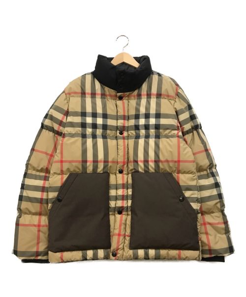 BURBERRY（バーバリー）BURBERRY (バーバリー) リサイクル ノヴァチェック ダウンジャケット ベージュ サイズ:XSの古着・服飾アイテム