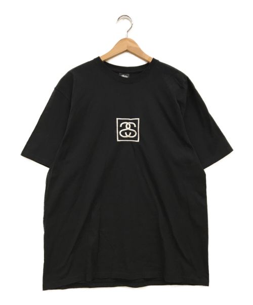 stussy（ステューシー）stussy (ステューシー) Squared T-SHIRTS ブラック サイズ:Lの古着・服飾アイテム