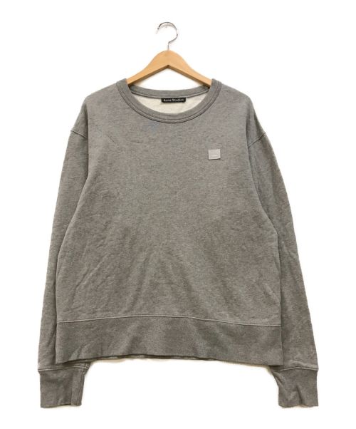 Acne studios（アクネ ストゥディオス）Acne studios (アクネストゥディオス) Fairview Face Sweatshirt グレー サイズ:Mの古着・服飾アイテム