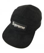 SUPREMEシュプリーム）の古着「Suede Visor Camp Cap」｜ブラック