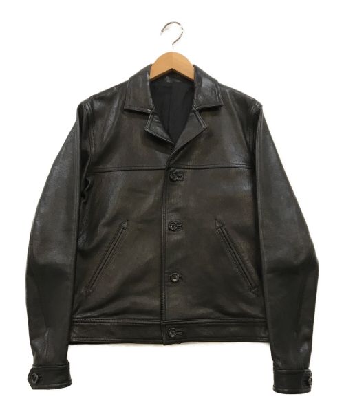 Rags McGREGOR（ラグスマックレガー）Rags McGREGOR (ラグス マクレガー) 4 BOTTONS LEATHER JACKET ブラック サイズ:Sの古着・服飾アイテム