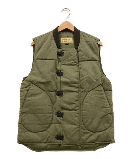 BUZZ RICKSON'S（バズリクソンズ）BUZZ RICKSON'S (バズリクソンズ) HERRINGBONE MILITARY DOWN VEST オリーブ サイズ:36の古着・服飾アイテム