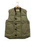 BUZZ RICKSON'S（バズリクソンズ）の古着「HERRINGBONE MILITARY DOWN VEST」｜オリーブ