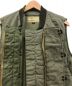 中古・古着 BUZZ RICKSON'S (バズリクソンズ) HERRINGBONE MILITARY DOWN VEST オリーブ サイズ:36：12800円