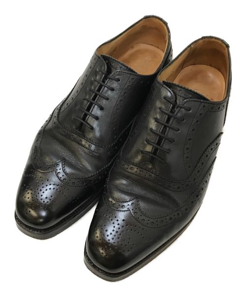 Tricker's（トリッカーズ）Tricker's (トリッカーズ) ウィングチップシューズ ブラック サイズ:7.5の古着・服飾アイテム