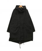 ARMY TWILLアーミーツイル）の古着「Cotton/Nylon Weather Fish Tail Coat」｜ブラック