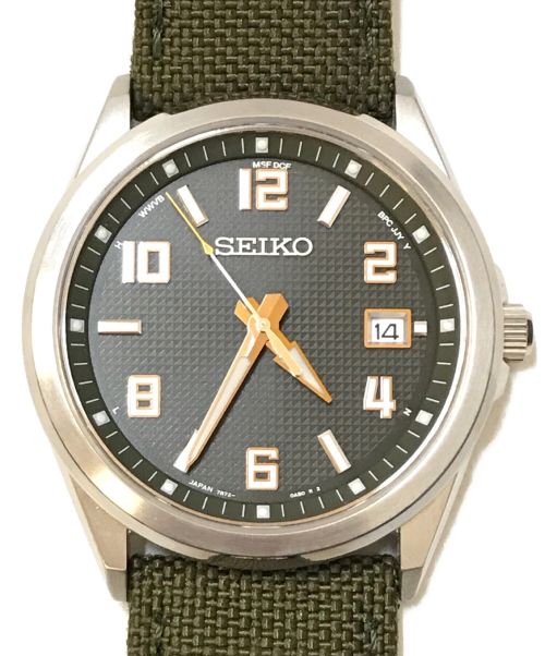 SEIKO（セイコー）SEIKO (セイコー) セイコーセレクション リストウォッチ シルバー×ブラックの古着・服飾アイテム