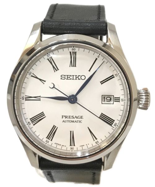 SEIKO（セイコー）SEIKO (セイコー) プレサージュ リストウォッチ シルバー×ブラックの古着・服飾アイテム