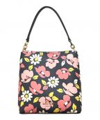 Kate Spadeケイトスペード）の古着「TRIP FLORA SMALL BUCKET」｜ネイビー×ピンク